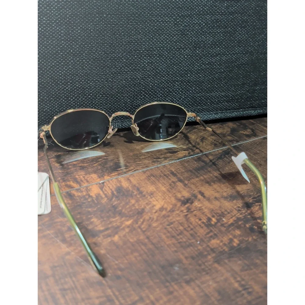 Reality Promised Land Sustainable Frames Sunglasses Gold/Green Anthropolgie